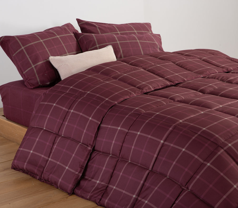 Πάπλωμα Υπέρδιπλο Μπορντό Naiberg 240X220 Nef-Nef Homeware