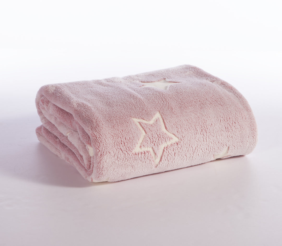 Παιδική Κουβέρτα Ροζ Πολυεστερική Starlight Nef-Nef Homeware