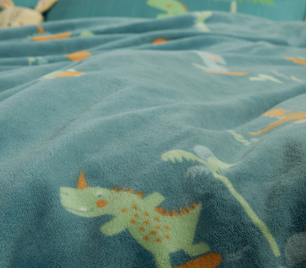 Παιδική Κουβέρτα Πετρόλ Unicorns Style Nef-Nef Homeware