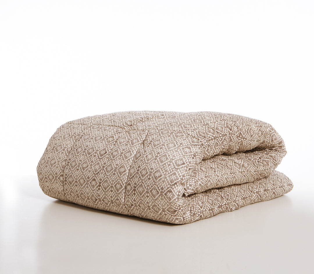 Πάπλωμα Υπέρδιπλο Μπεζ/Γκρι Cardynal 240X230 Nef-Nef Homeware