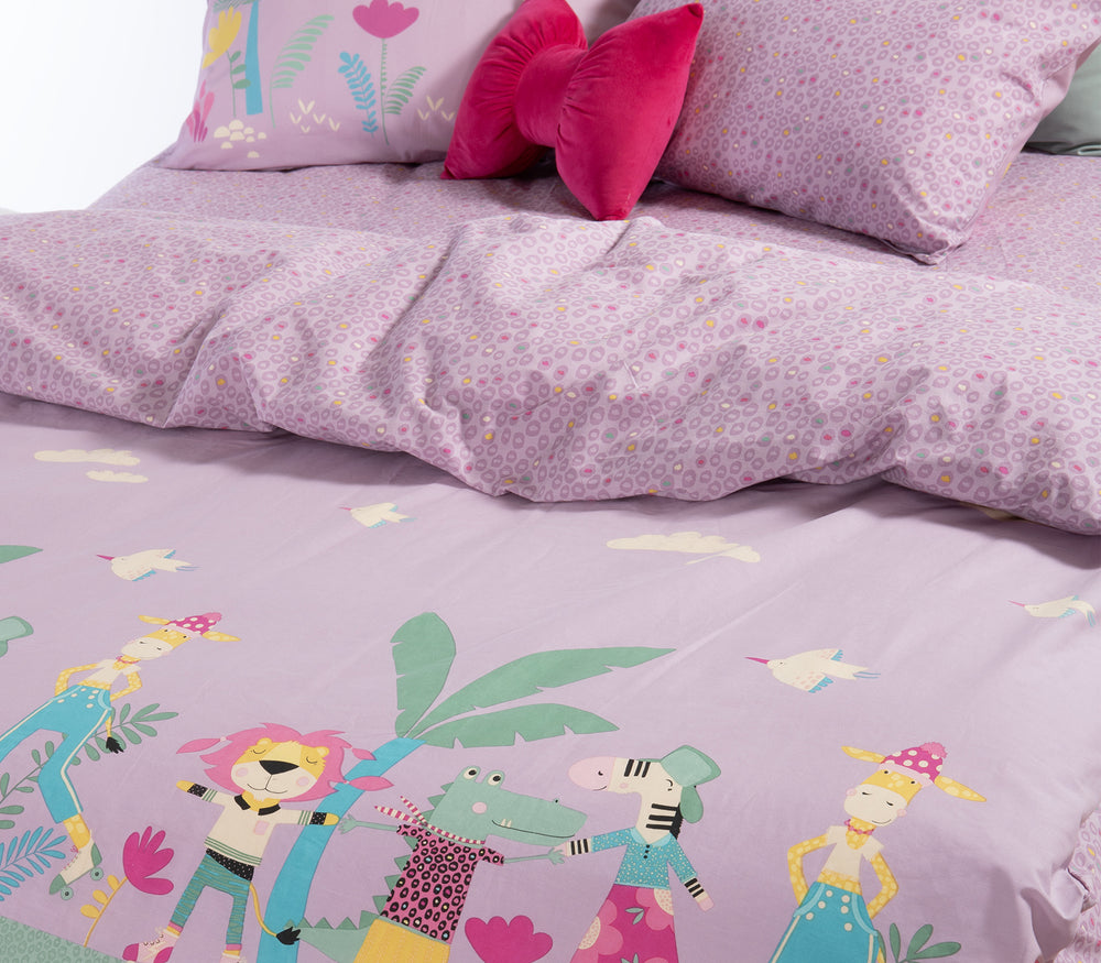 Σετ Παιδικά Σεντόνια Μωβ Roller Friends Nef-Nef Homeware