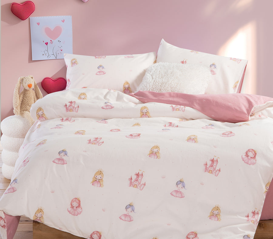 Σετ Παιδική Παπλωματοθήκη Μπεζ Our Princess Nef-Nef Homeware