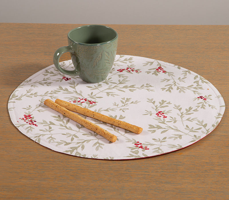 Χριστουγεννιάτικα Σουπλά Μπεζ/Κόκκινο Hope Nef-Nef Homeware