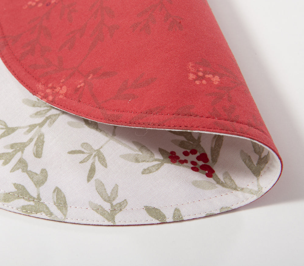 Χριστουγεννιάτικα Σουπλά Μπεζ/Κόκκινο Hope Nef-Nef Homeware