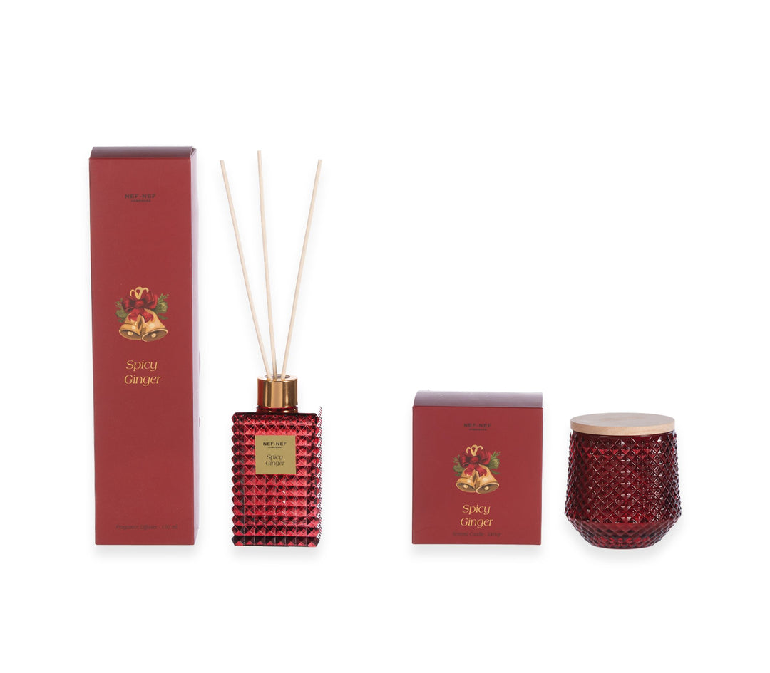 Αρωματικό Χώρου Στικς Κόκκινο Spicy Ginger 150ml Nef-Nef Homeware