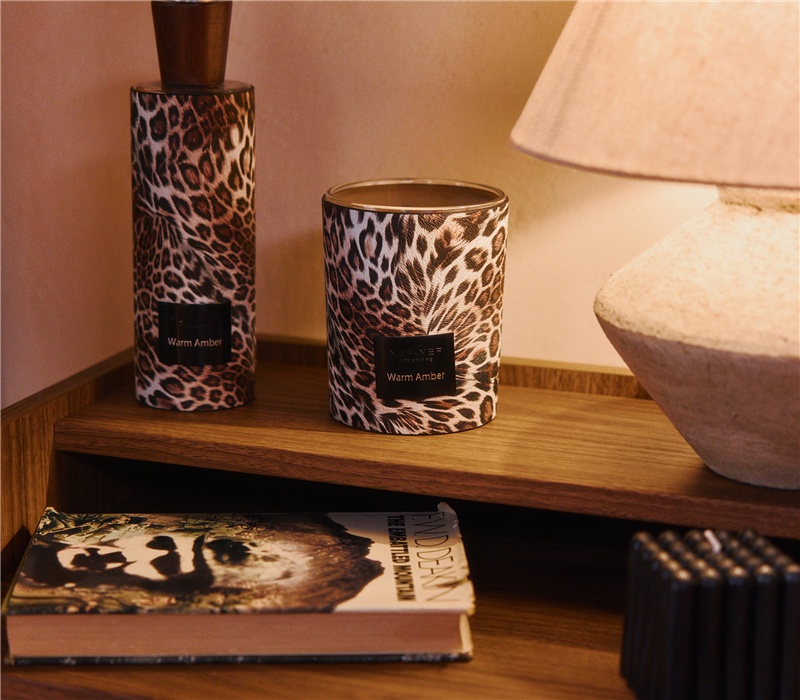 Αρωματικό Κερί Καφέ Warm Amber Nef-Nef Homeware