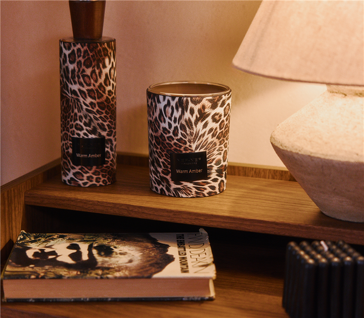 Αρωματικό Κερί Καφέ Warm Amber Nef-Nef Homeware