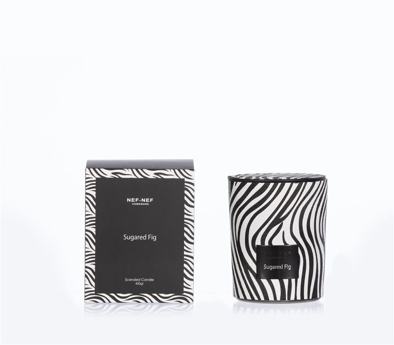 Αρωματικό Κερί Ασπρόμαυρο Sugared Fig Nef-Nef Homeware