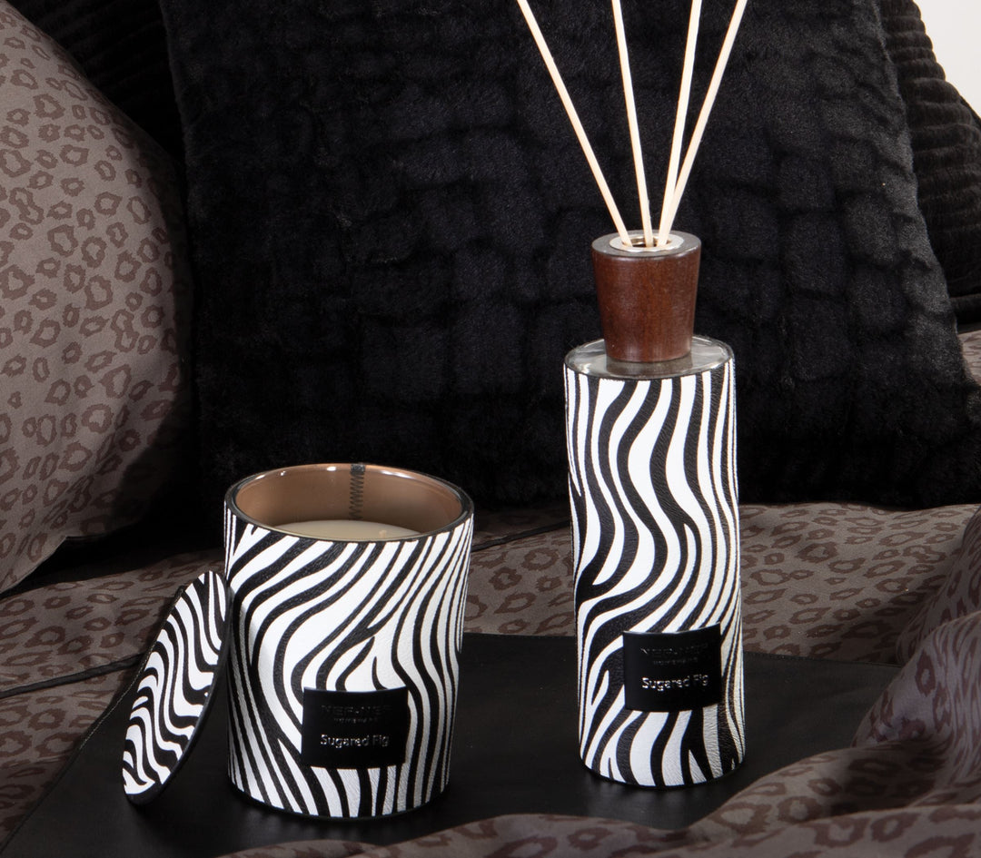 Αρωματικό Κερί Ασπρόμαυρο Sugared Fig Nef-Nef Homeware