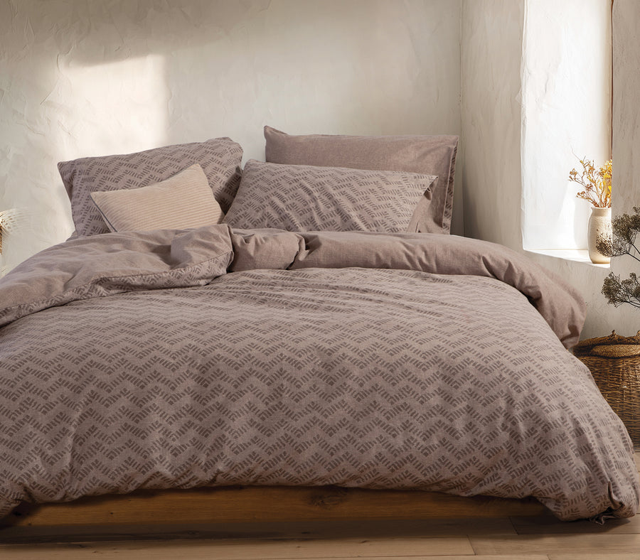 Σετ Παπλωματοθήκη Μονή Μόκκα Otrando 160Χ230 Nef-Nef Homeware