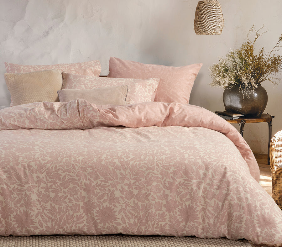 Σετ Παπλωματοθήκη Μονή Ροζ Issual 160Χ230 Nef-Nef Homeware