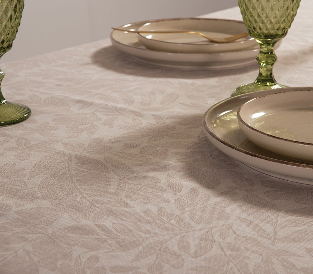 Τραπεζομάντηλο Μπεζ Βαμβακερό Issual 150X250 Nef-Nef Homeware
