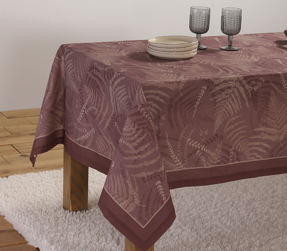 Τραπεζομάντηλο Μπορντό Βαμβακερό Fern 140X180 Nef-Nef Homeware