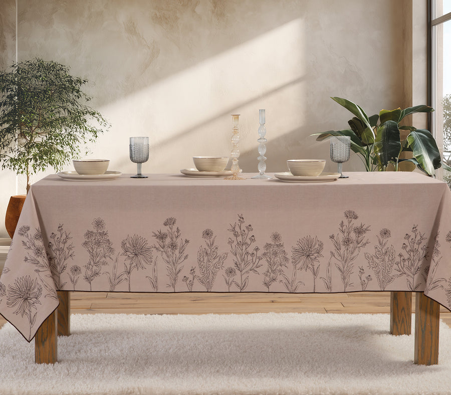 Τραπεζομάντηλο Καφέ Βαμβακερό Kerkynia 140X240 Nef-Nef Homeware