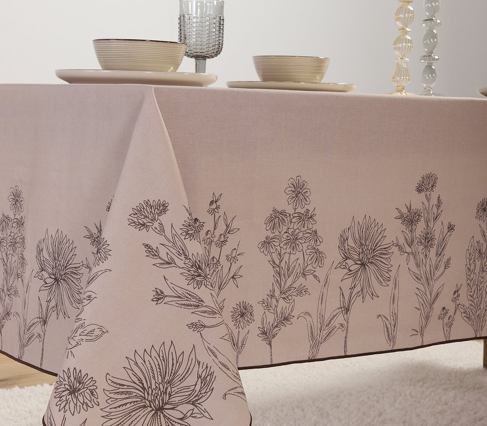 Τραπεζομάντηλο Καφέ Βαμβακερό Kerkynia 140X240 Nef-Nef Homeware