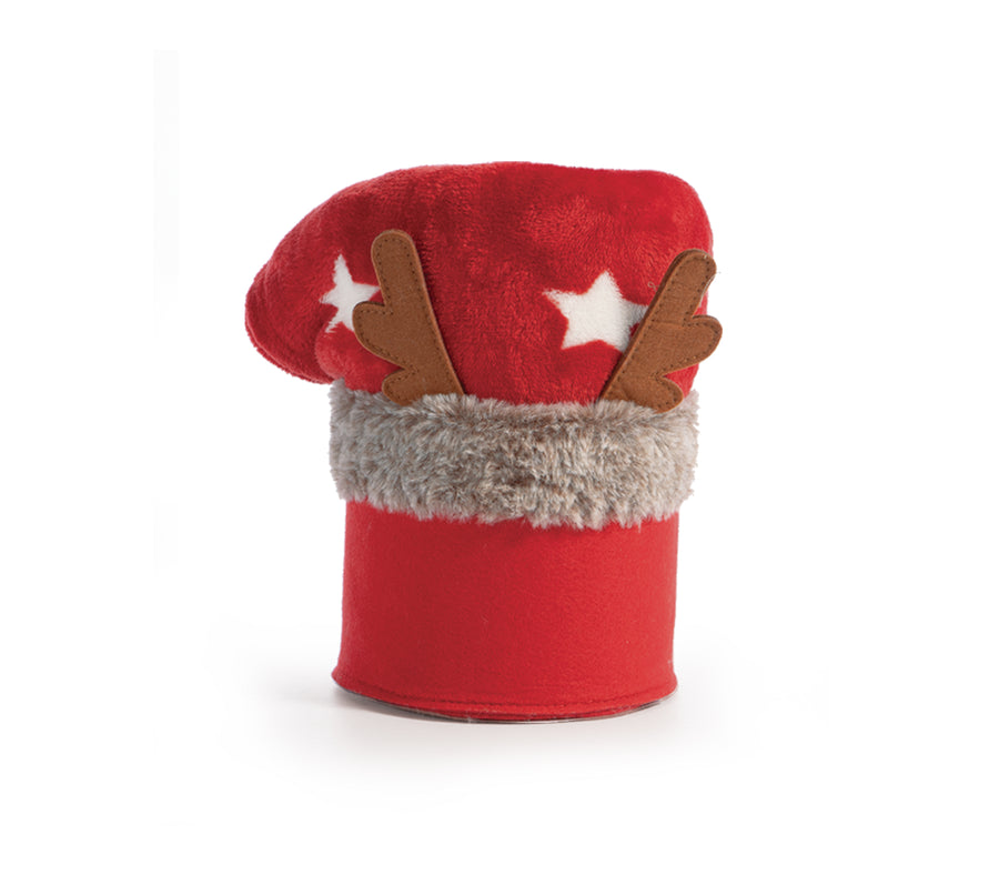 Χριστουγεννιάτικο Καλάθι Christmas Starlight Κόκκινο Με Κουβέρτα Καναπέ 100Χ140 Nef-Nef Homeware