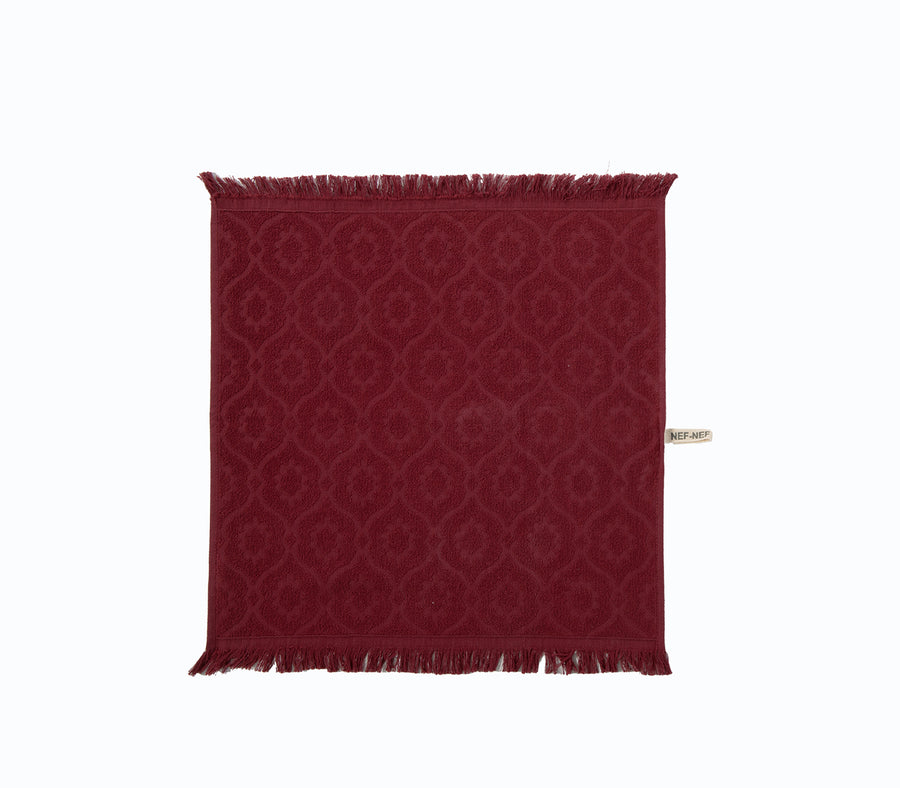 Ποτηρόπανο Μπορντό Βαμβακερό Marocco Nef-Nef Homeware 50X50