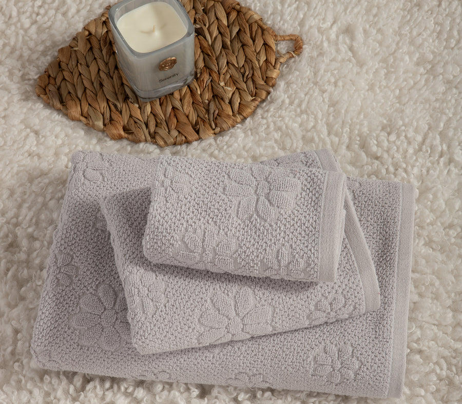 Πετσέτα Χεριών Γκρι Margot 30X50 Nef-Nef Homeware