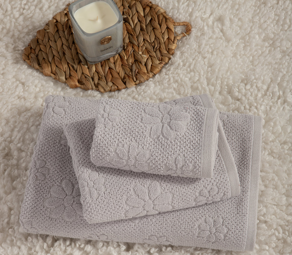 Πετσέτα Προσώπου Γκρι Margot 50X90 Nef-Nef Homeware