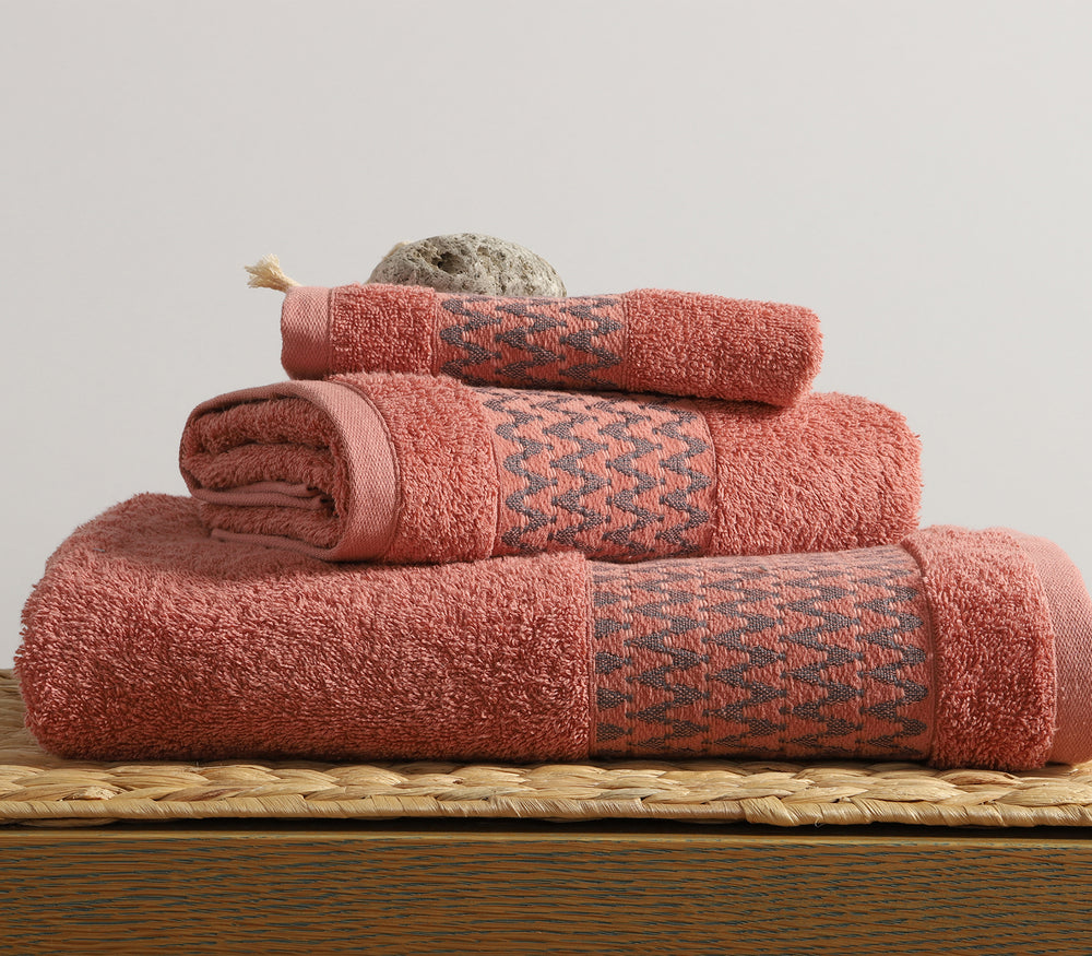 Σετ Πετσέτες 3τμχ Πορτοκαλί Fonteste Nef-Nef Homeware