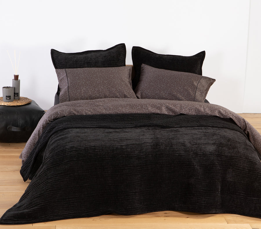 Κουβερλί Υπέρδιπλο Μαύρο 230Χ240 Brave Nef-Nef Homeware
