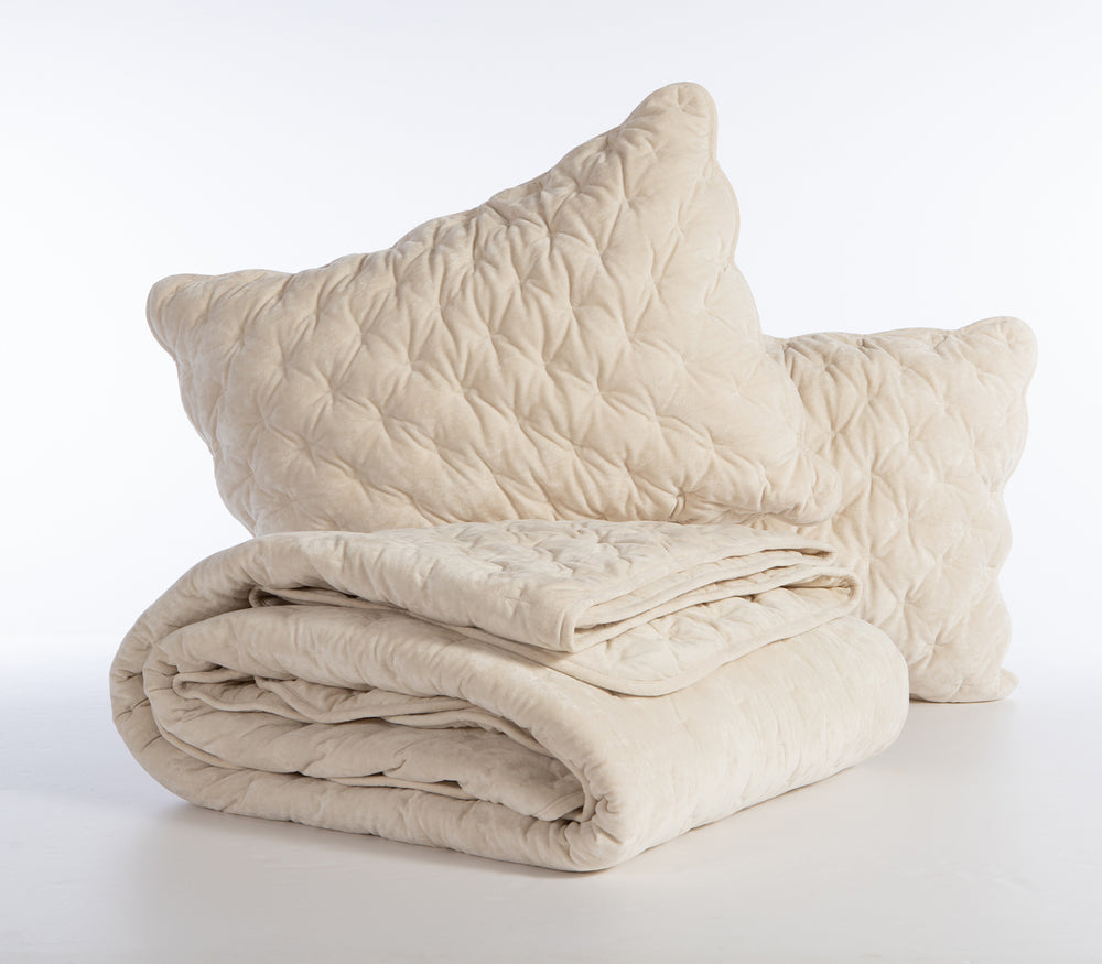 Κουβερλί Υπέρδιπλο Εκρού 230Χ240 Priver Nef-Nef Homeware