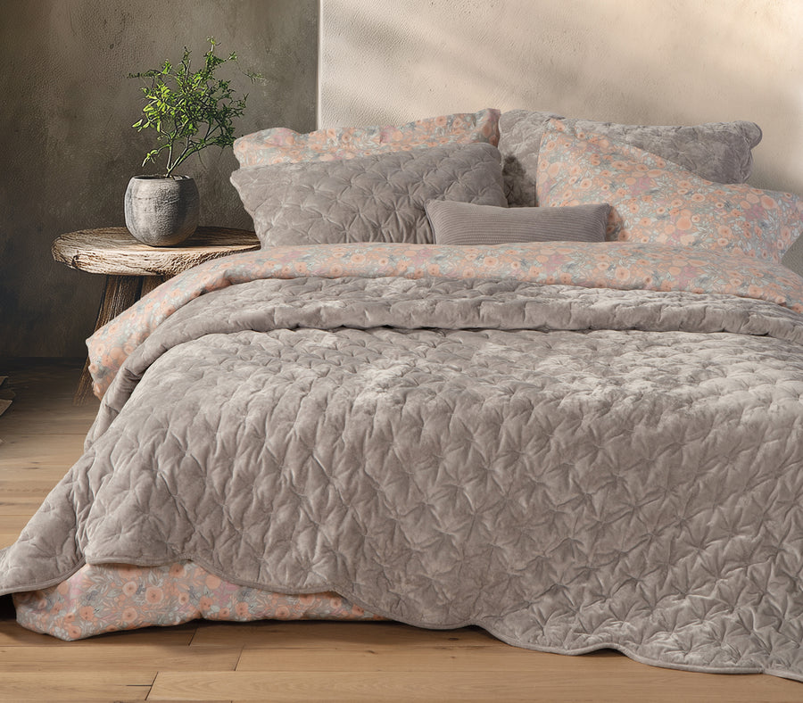 Κουβερλί Υπέρδιπλο Γκρι 230Χ240 Priver Nef-Nef Homeware