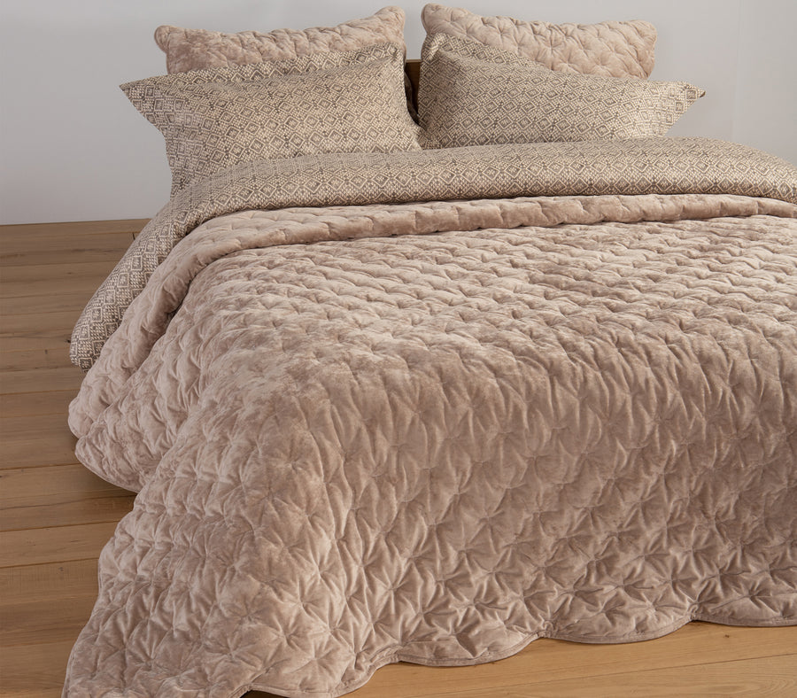 Κουβερλί Υπέρδιπλο Μπεζ 230Χ240 Priver Nef-Nef Homeware