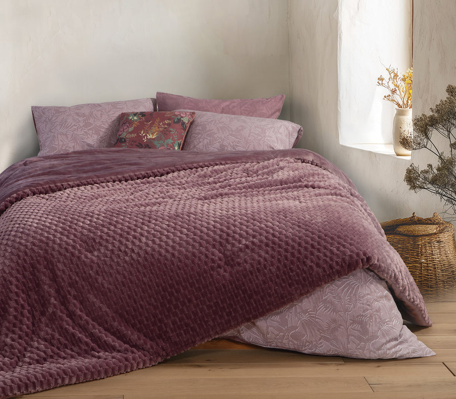 Κουβερτοπάπλωμα Διπλό Μωβ Lernia 240X220 Nef-Nef Homeware