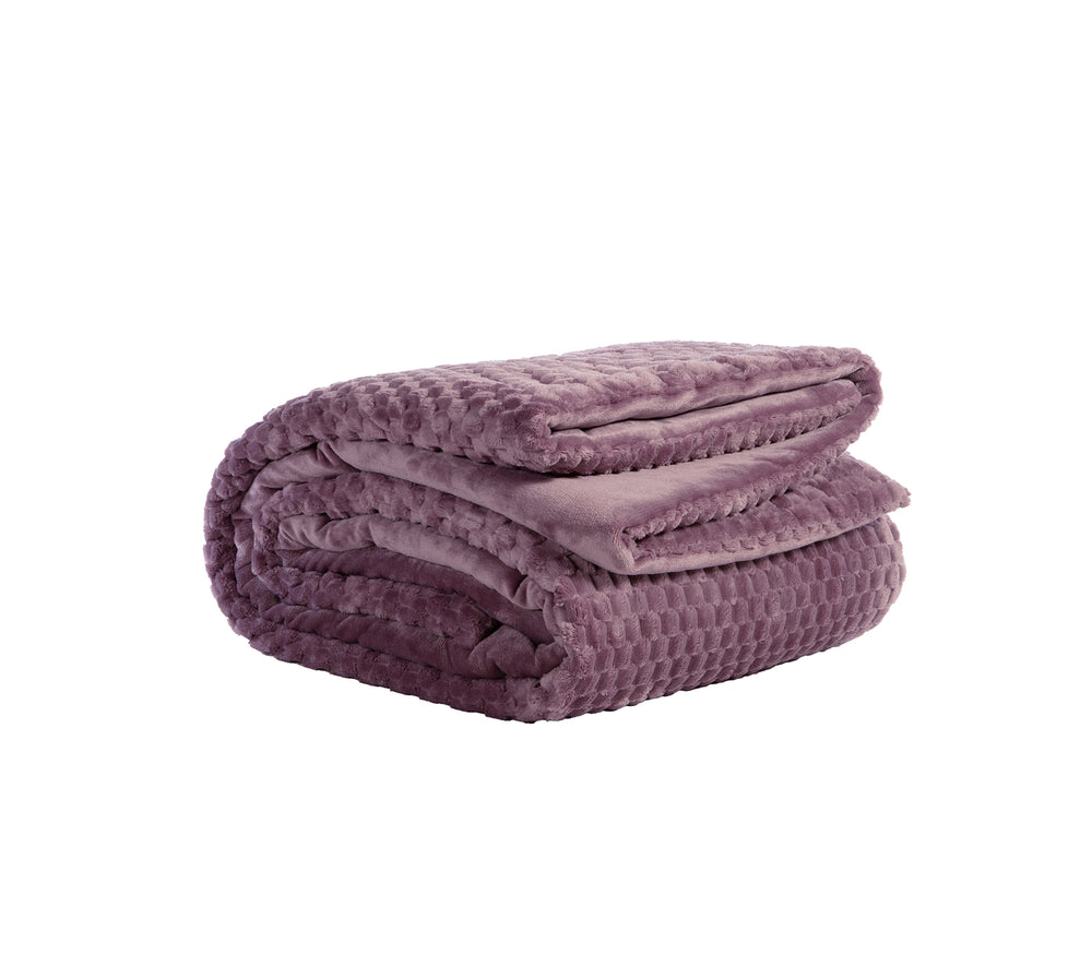 Κουβερτοπάπλωμα Διπλό Μωβ Lernia 240X220 Nef-Nef Homeware