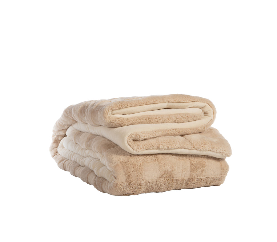 Κουβερτοπάπλωμα Διπλό Εκρού Wane 240X220 Nef-Nef Homeware