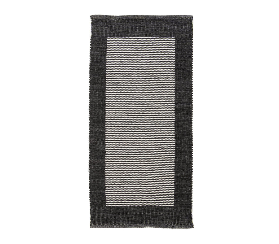 Μαύρο Χαλί Βαμβακερό Pedro 70X140 Nef-Nef Homeware