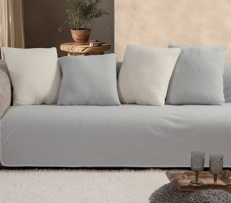 Ριχτάρι Γκρι Διθέσιου Καναπέ Breda 180X250 Nef-Nef Homeware