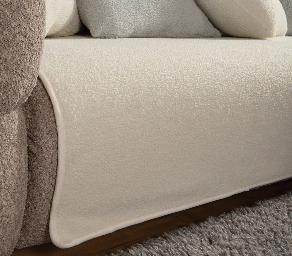 Ριχτάρι Πολυθρόνας Εκρού Breda 180X180 Nef-Nef Homeware