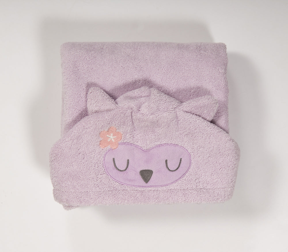 Βρεφική Κάπα-Πετσέτα Λιλά Best Friends 70X120 Nef-Nef Homeware