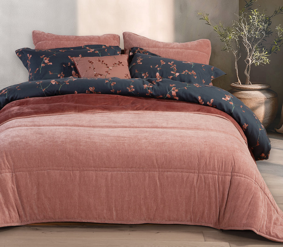 Κουβερτοπάπλωμα Διπλό Ροζ Vania 240X220 Nef-Nef Homeware