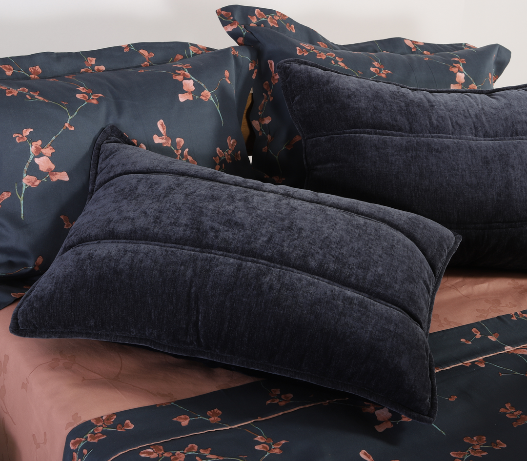 Σετ Μαξιλαροθήκες 2τμχ Πολυεστερικές Σκούρο Μπλε Vania 52x72 Nef-Nef Homeware