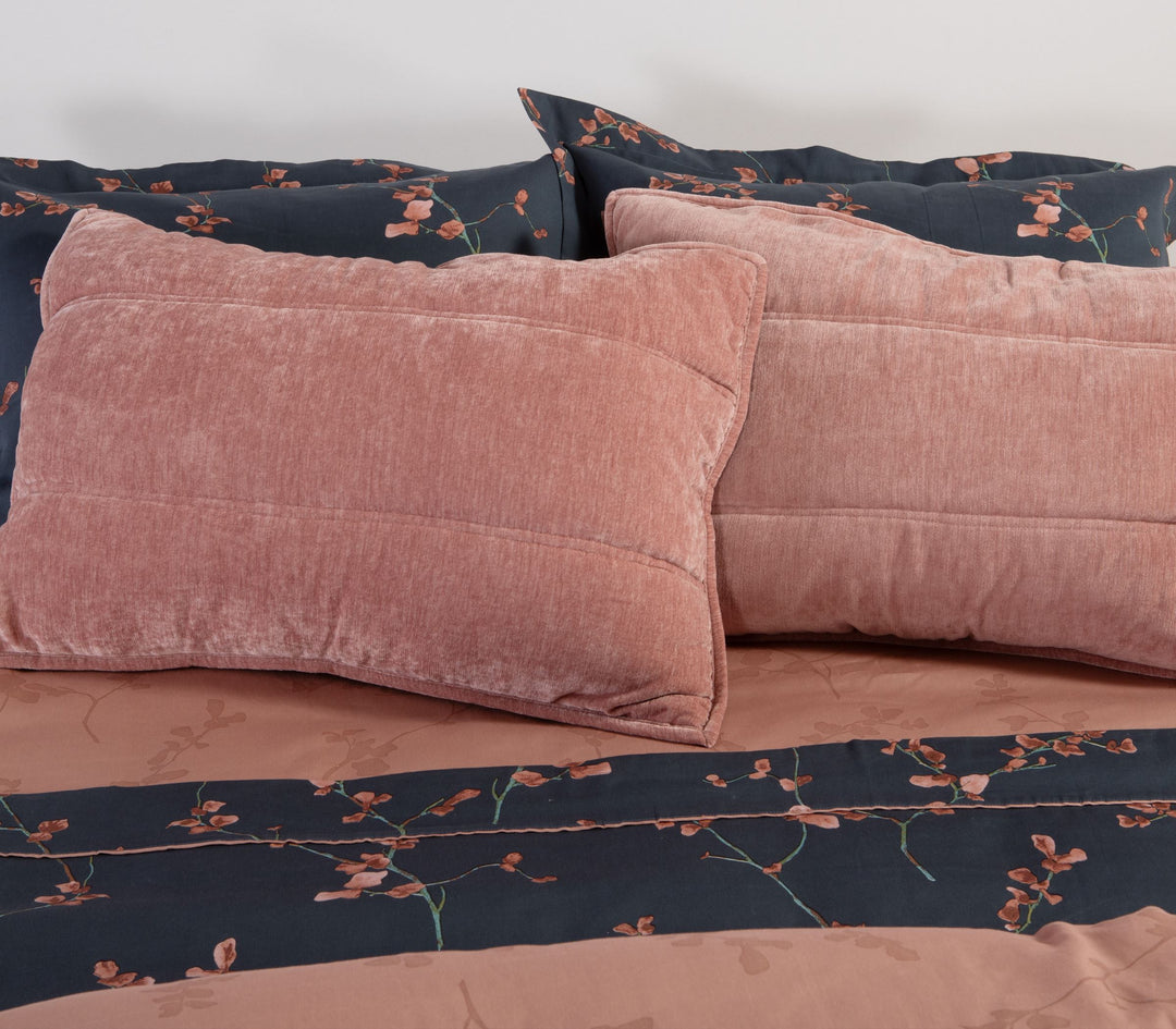 Σετ Μαξιλαροθήκες 2τμχ Πολυεστερικές Ροζ Vania 52x72 Nef-Nef Homeware