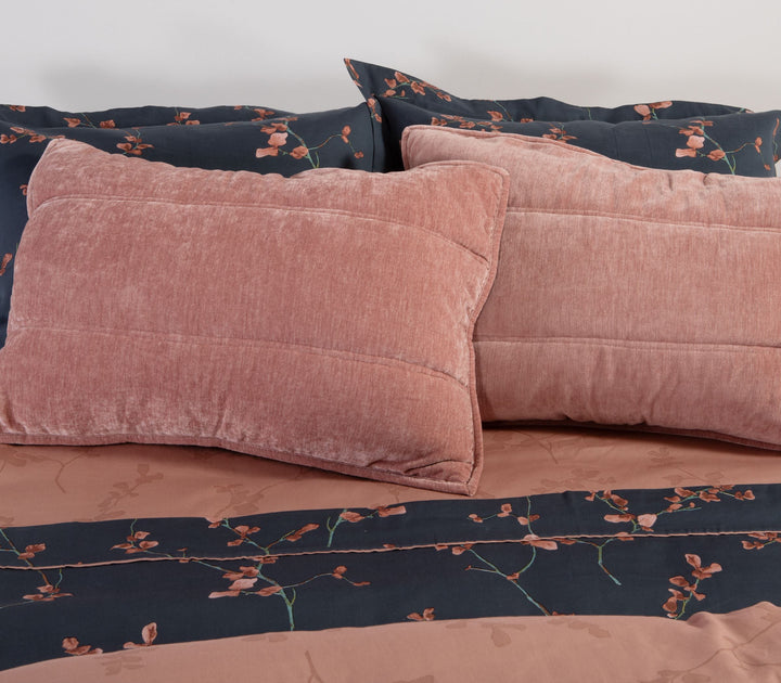 Σετ Μαξιλαροθήκες 2τμχ Πολυεστερικές Ροζ Vania 52x72 Nef-Nef Homeware