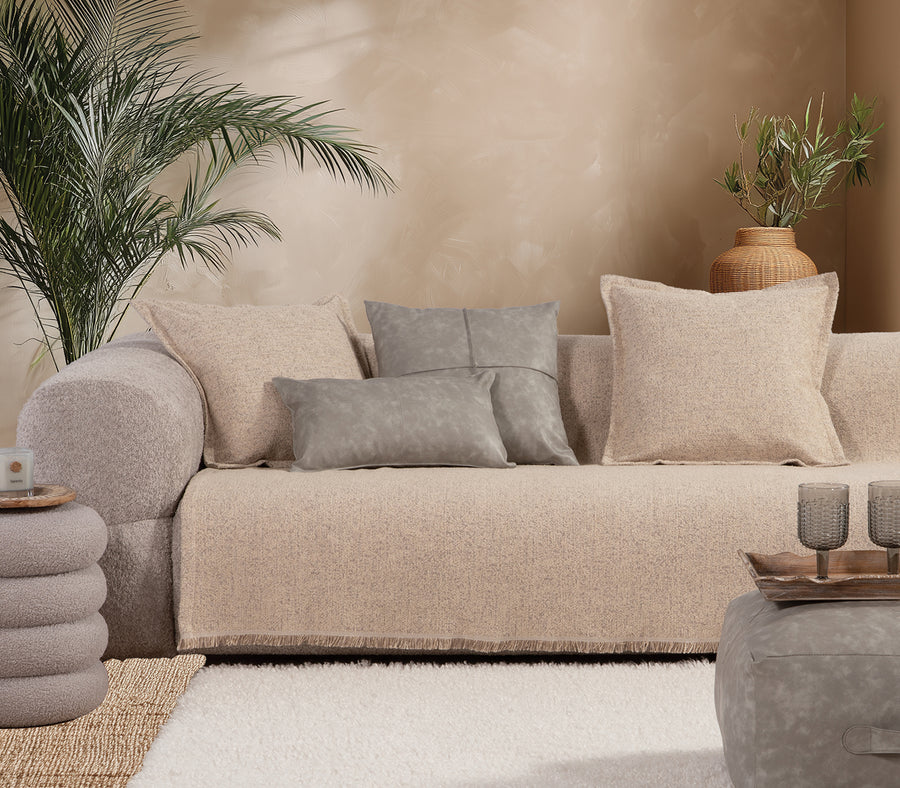Ριχτάρι Πολυθρόνας Εκρού Alamo 170X180 Nef-Nef Homeware
