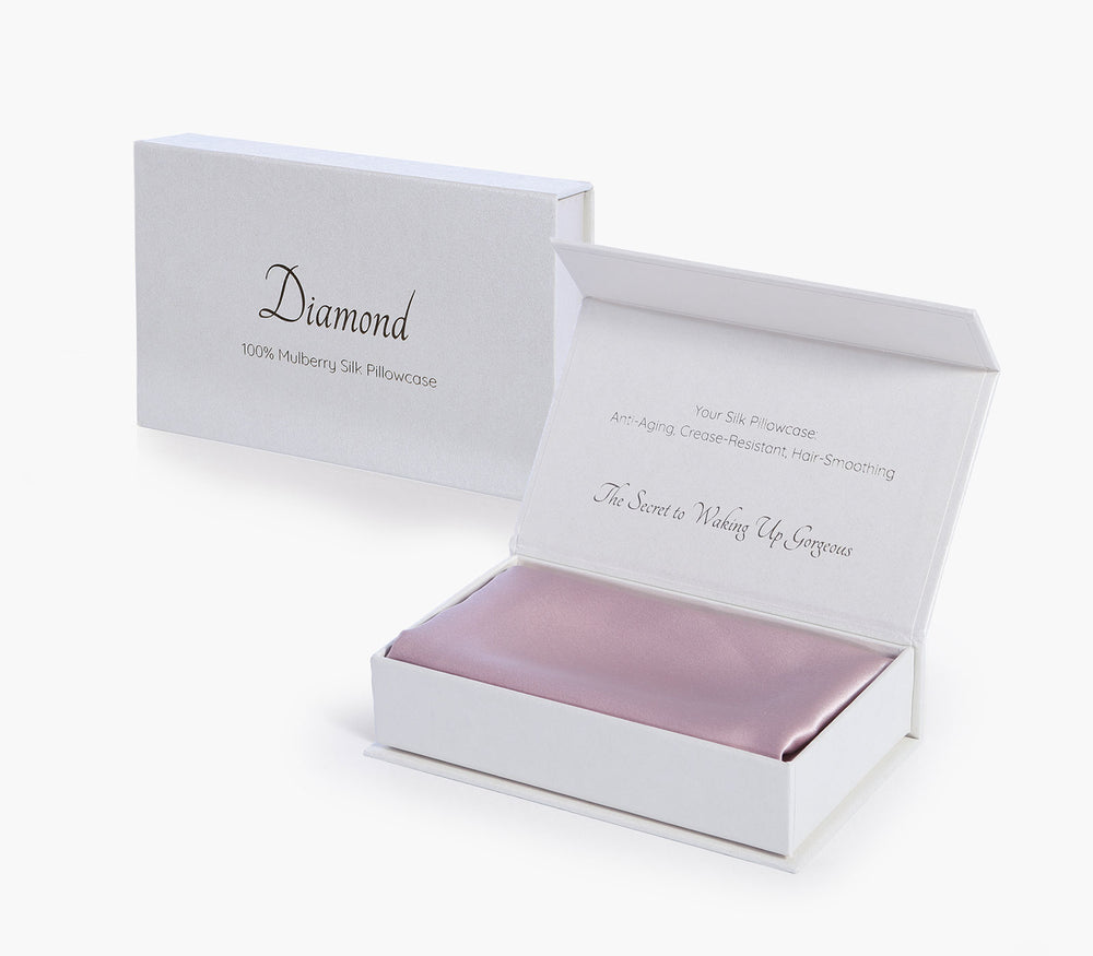 Μαξιλαροθήκη Ύπνου Μεταξωτή Ροζ Μονόχρωμη Diamond 50X70 Nef-Nef Homeware