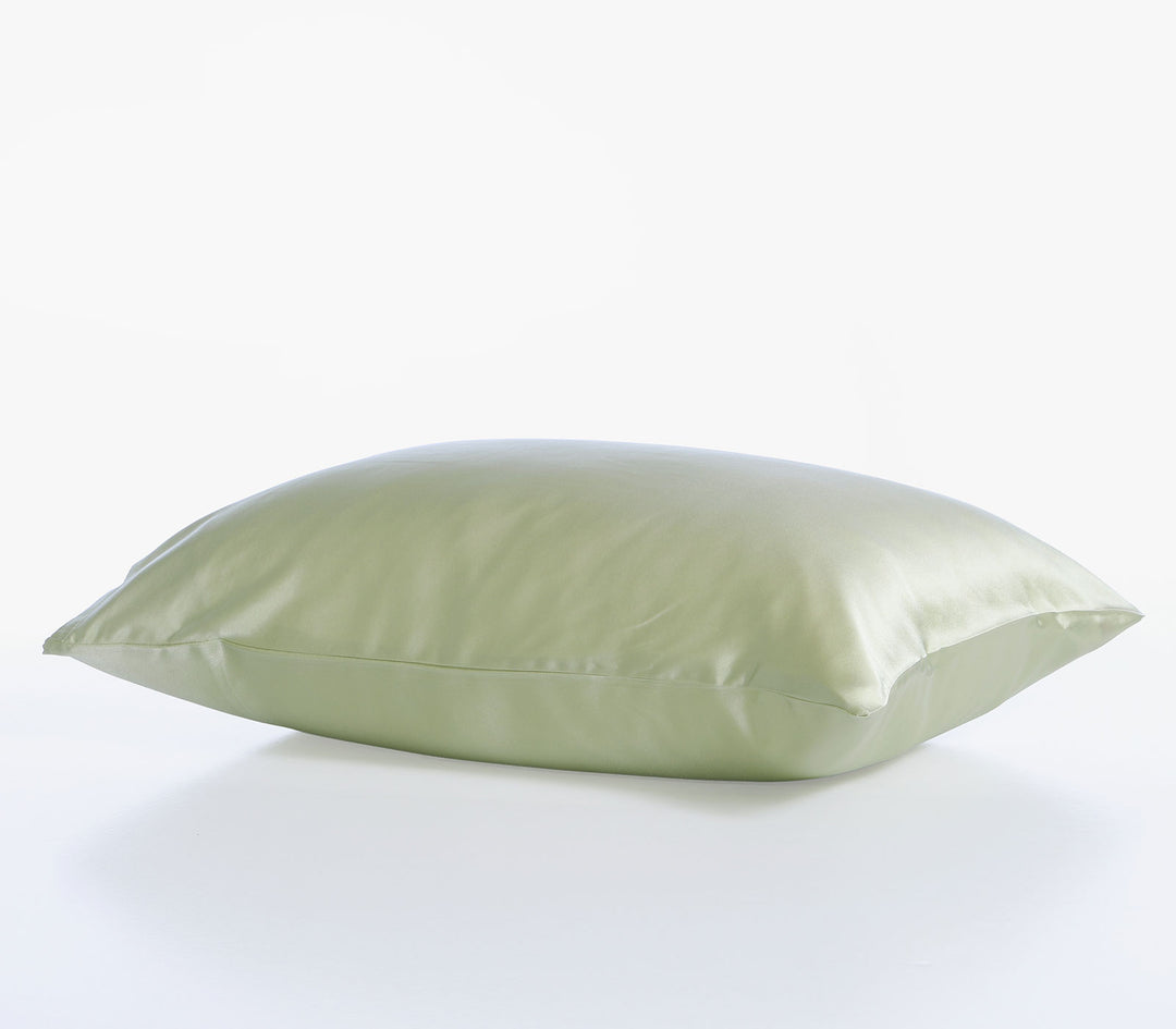 Μαξιλαροθήκη Ύπνου Μεταξωτή Λαδί Μονόχρωμη Diamond 50X70 Nef-Nef Homeware