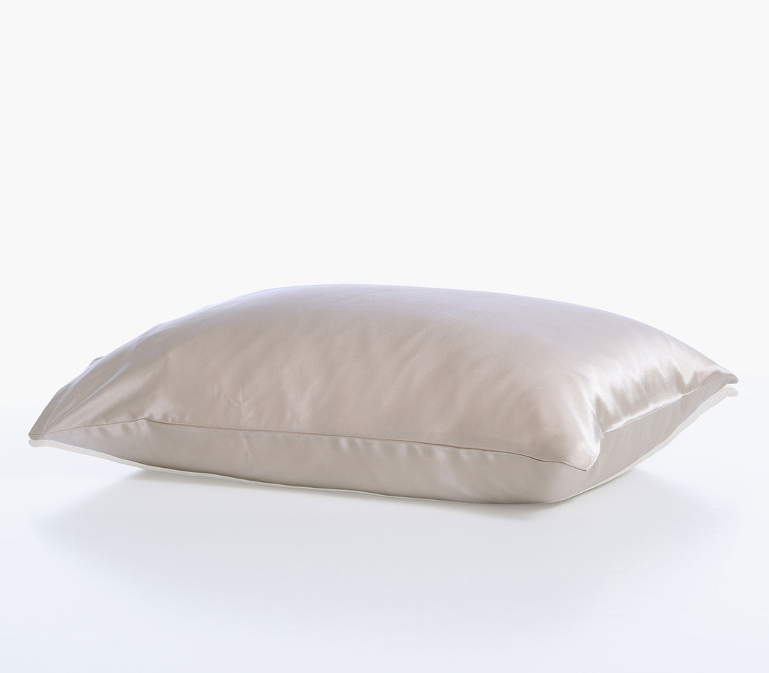 Μαξιλαροθήκη Ύπνου Μεταξωτή Μπεζ Μονόχρωμη Diamond 50X70 Nef-Nef Homeware