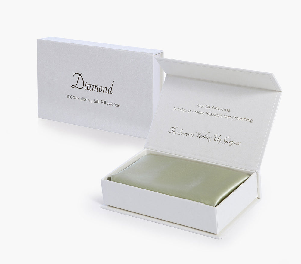 Μαξιλαροθήκη Ύπνου Μεταξωτή Λαδί Μονόχρωμη Diamond 50X70 Nef-Nef Homeware