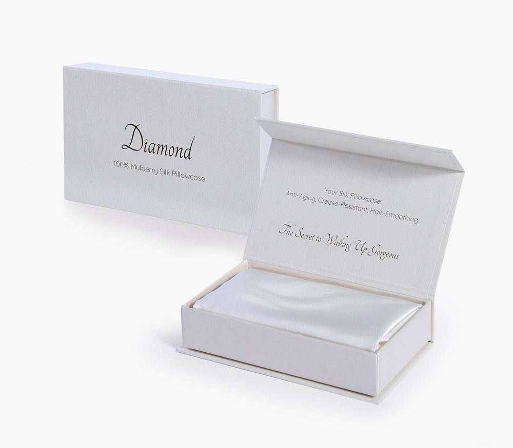 Μαξιλαροθήκη Ύπνου Μεταξωτή Λευκό Μονόχρωμη Diamond 50X70 Nef-Nef Homeware