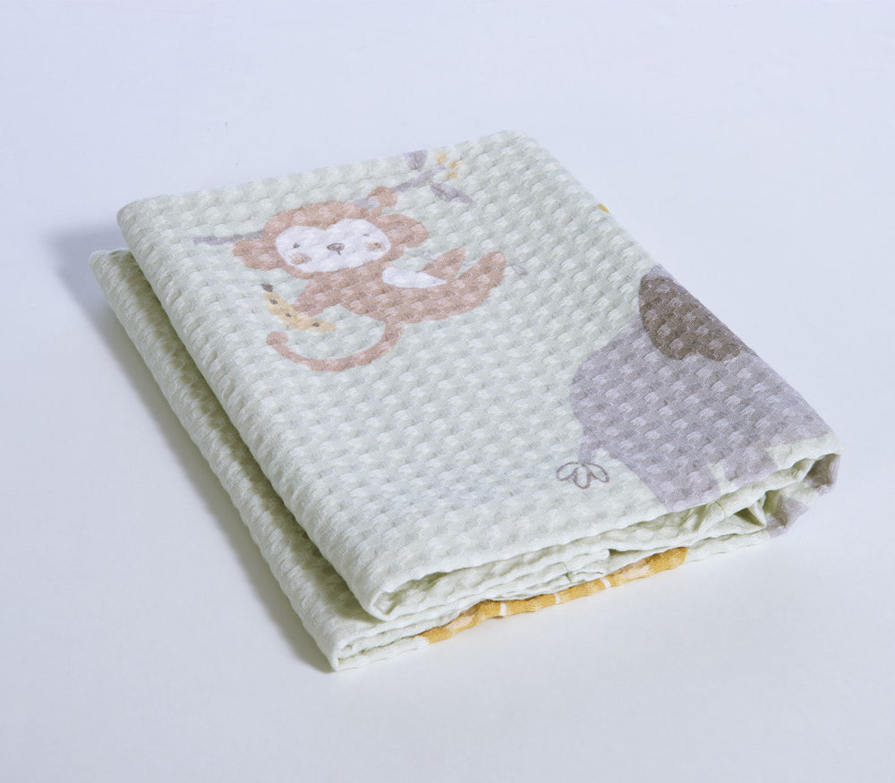 Βρεφική Κουβέρτα Πικέ Κούνιας Πράσινη Savana 110X150cm Nef-Nef Homeware