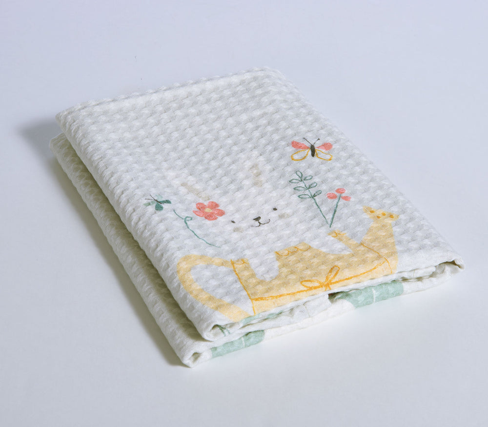 Βρεφική Κουβέρτα Πικέ Αγκαλιάς Τιρκουάζ Pic Nic Together 80X110cm Nef-Nef Homeware