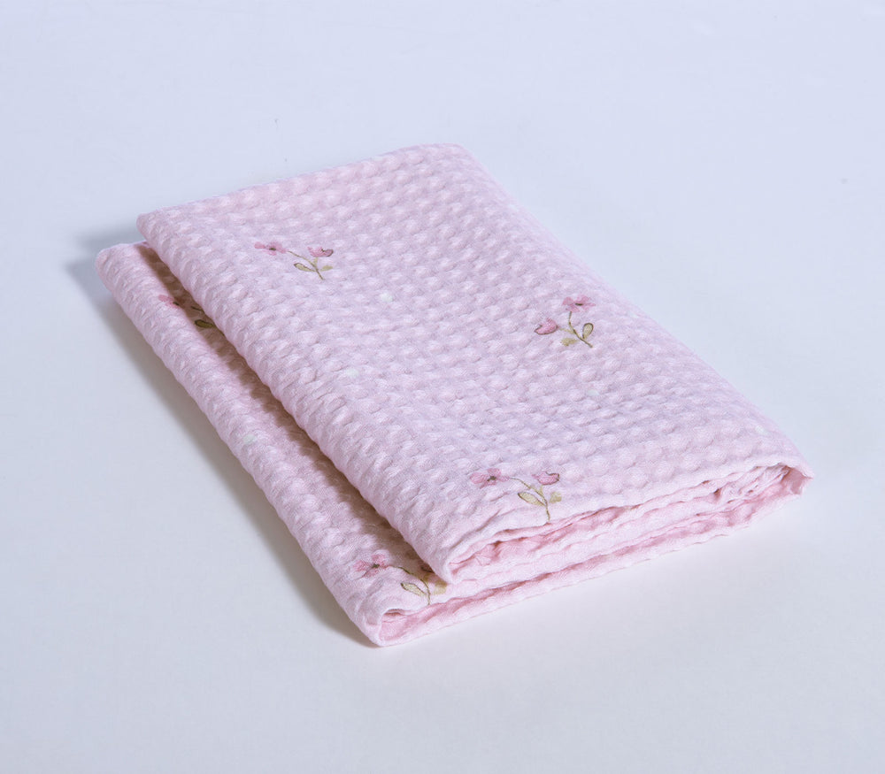 Βρεφική Κουβέρτα Πικέ Αγκαλιάς Λιλά Cute & Sweet 80X110cm Nef-Nef Homeware