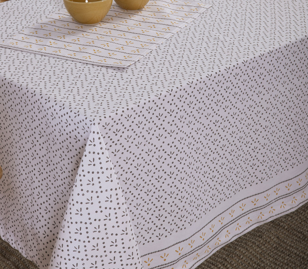 Τραπεζομάντηλο Εκρού/Μαύρο Βαμβακερό Ishmar 140X240cm Nef-Nef Homeware