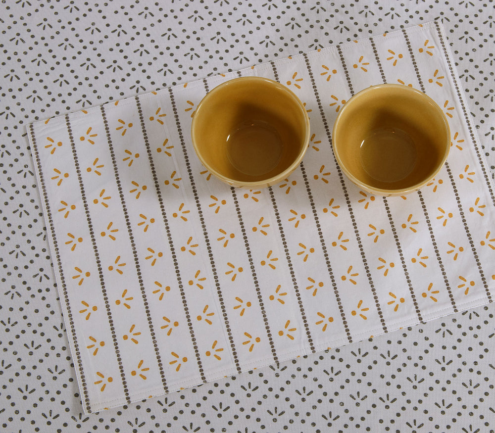 Σουπλά Διπλής Όψεως Εκρού/Μαύρο Βαμβακερό Ishmar 33X48cm Nef-Nef Homeware